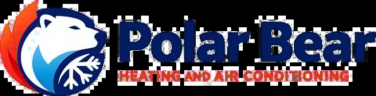 Polar Bear Heating and Air Conditioning logo with polar bear icon and company name